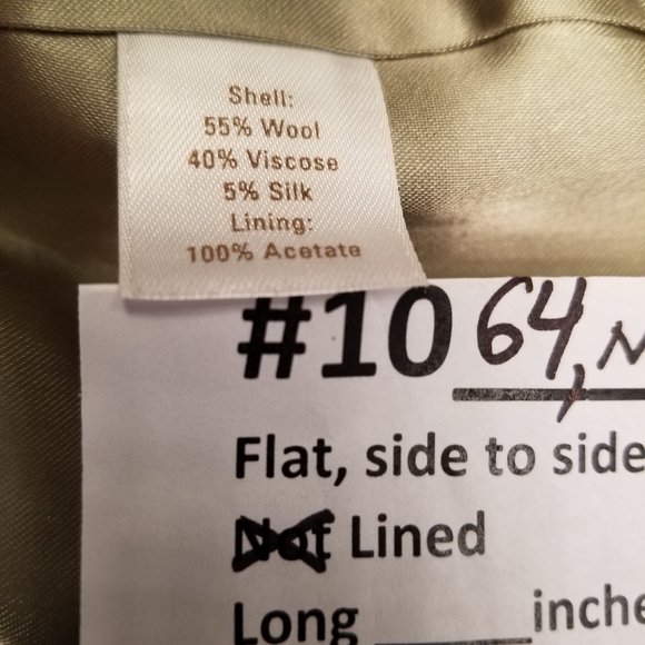 #1064 Preown Caslon Slate Green Wool Tweed Pants 4 - Picture 5 of 15